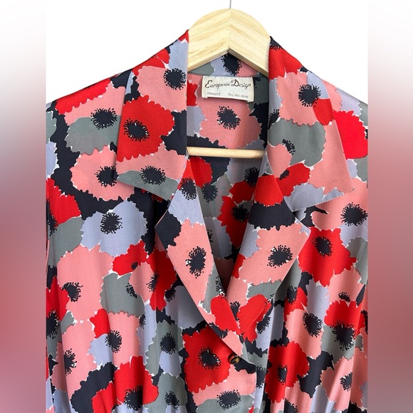 VINTAGE Floral Jumpsuit, Size S - Picture 5 of 6